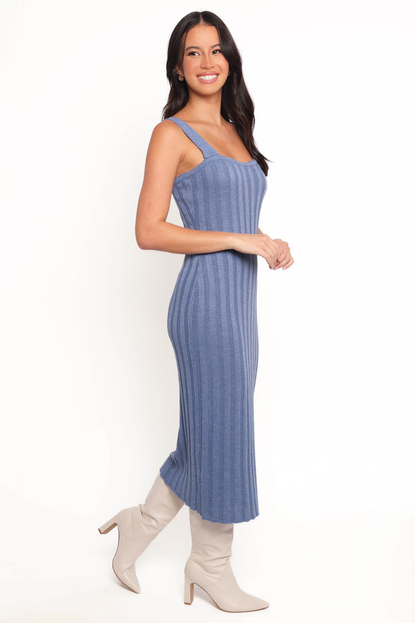 Lexah Midi Dress - Blue