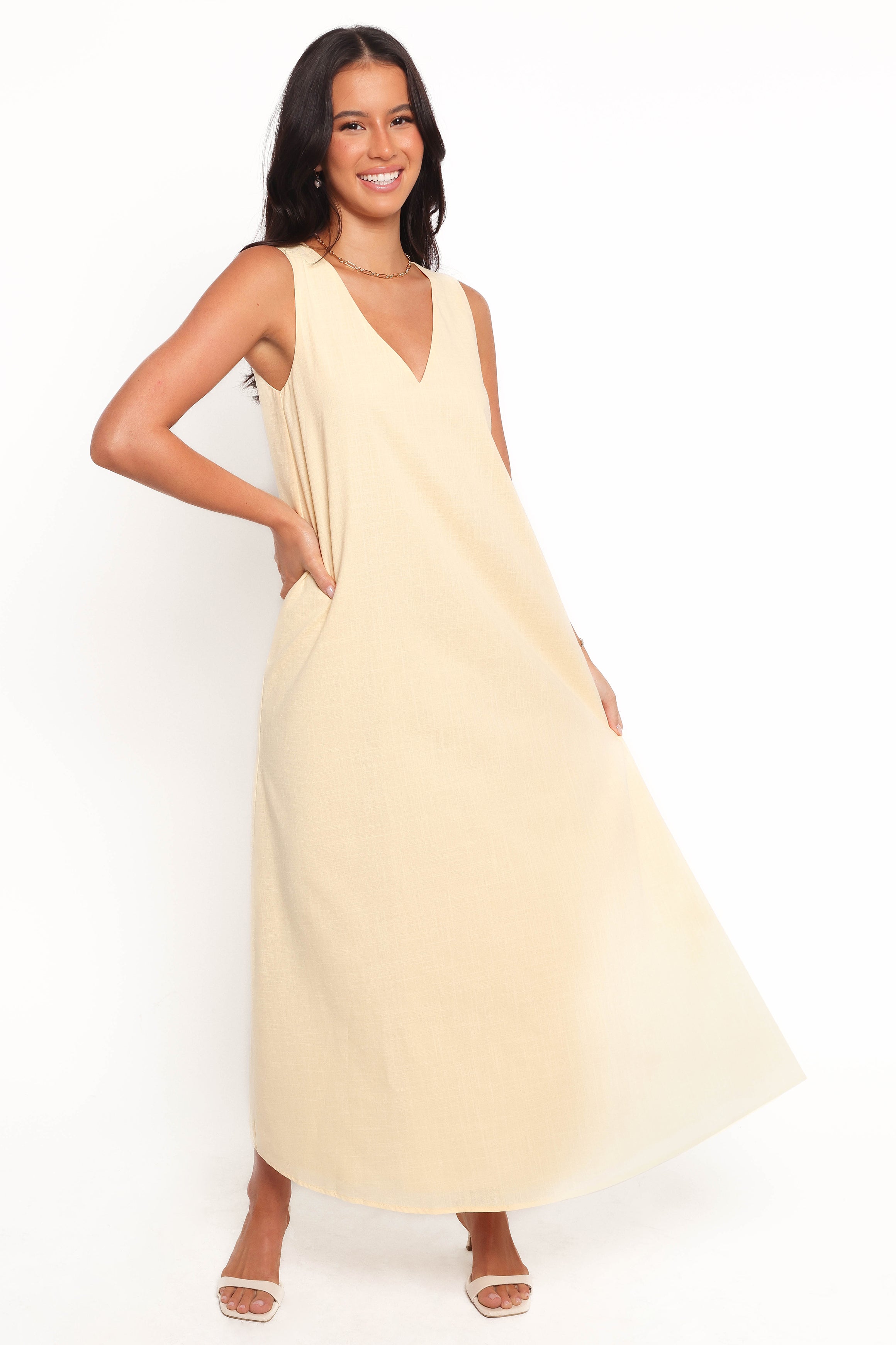 Lia Maxi Dress - Lemon