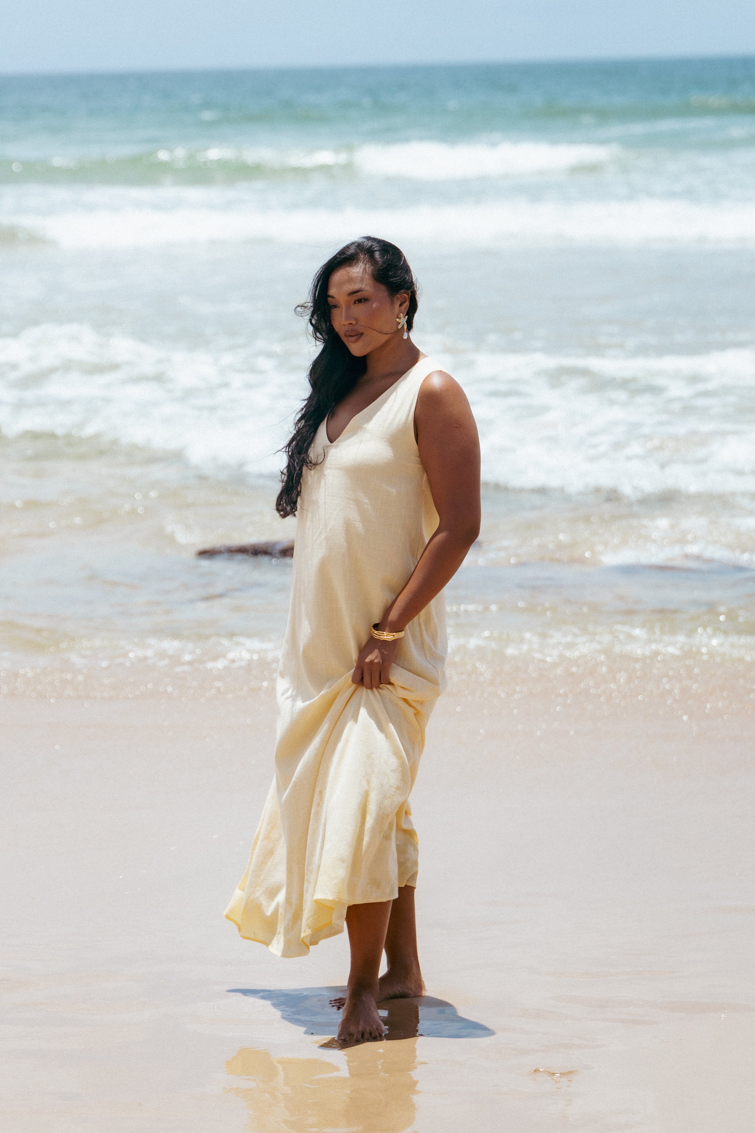 Lia Maxi Dress - Lemon