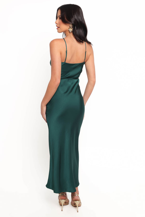 Liana Midi Dress - Emerald Green