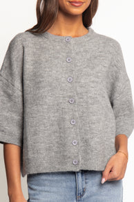 Lilith Knit Top - Grey