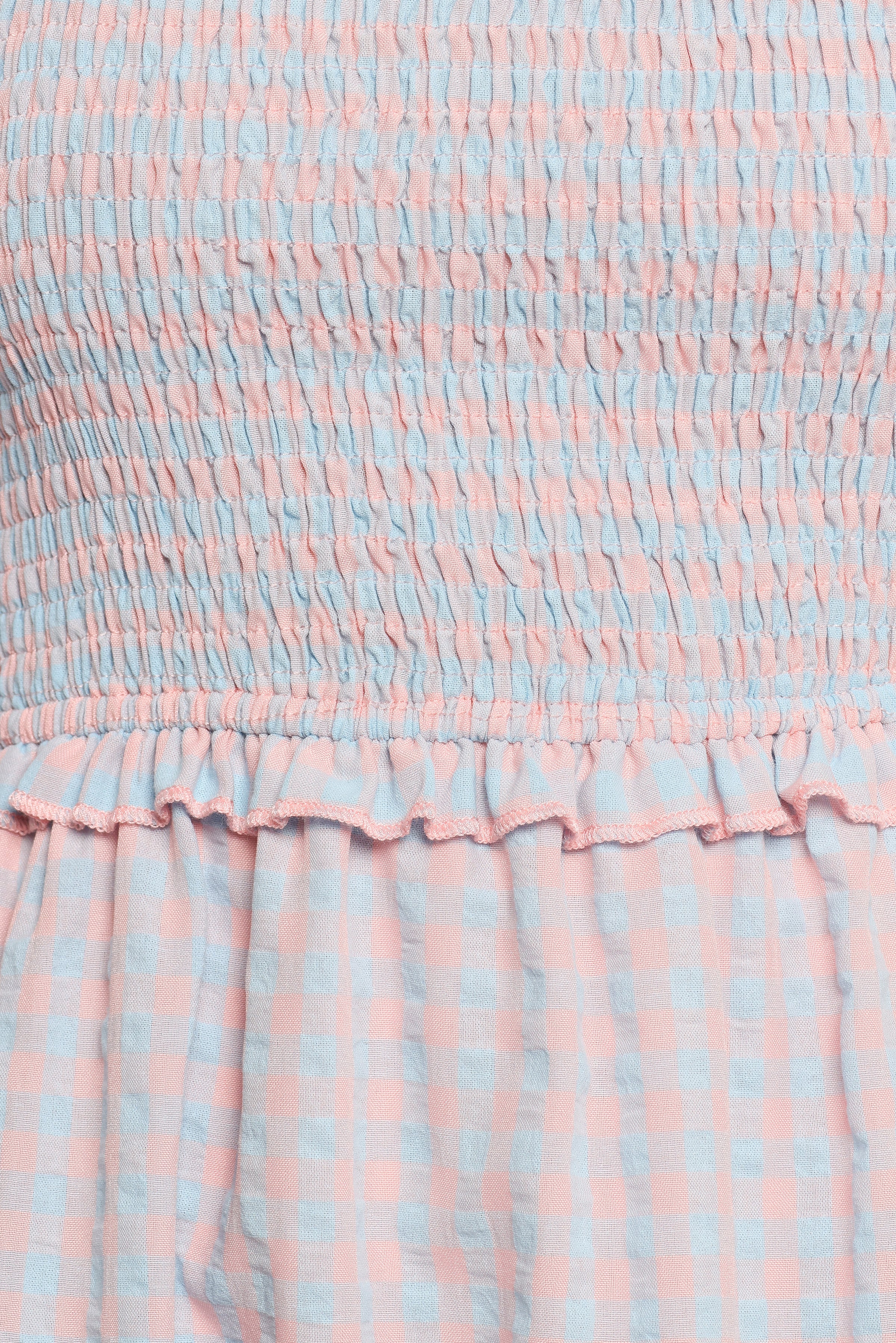 Lille Midi Dress - Blue Gingham