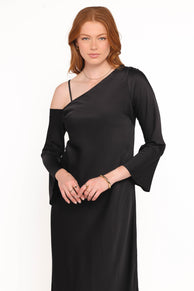 Lindra Maxi Dress - Black