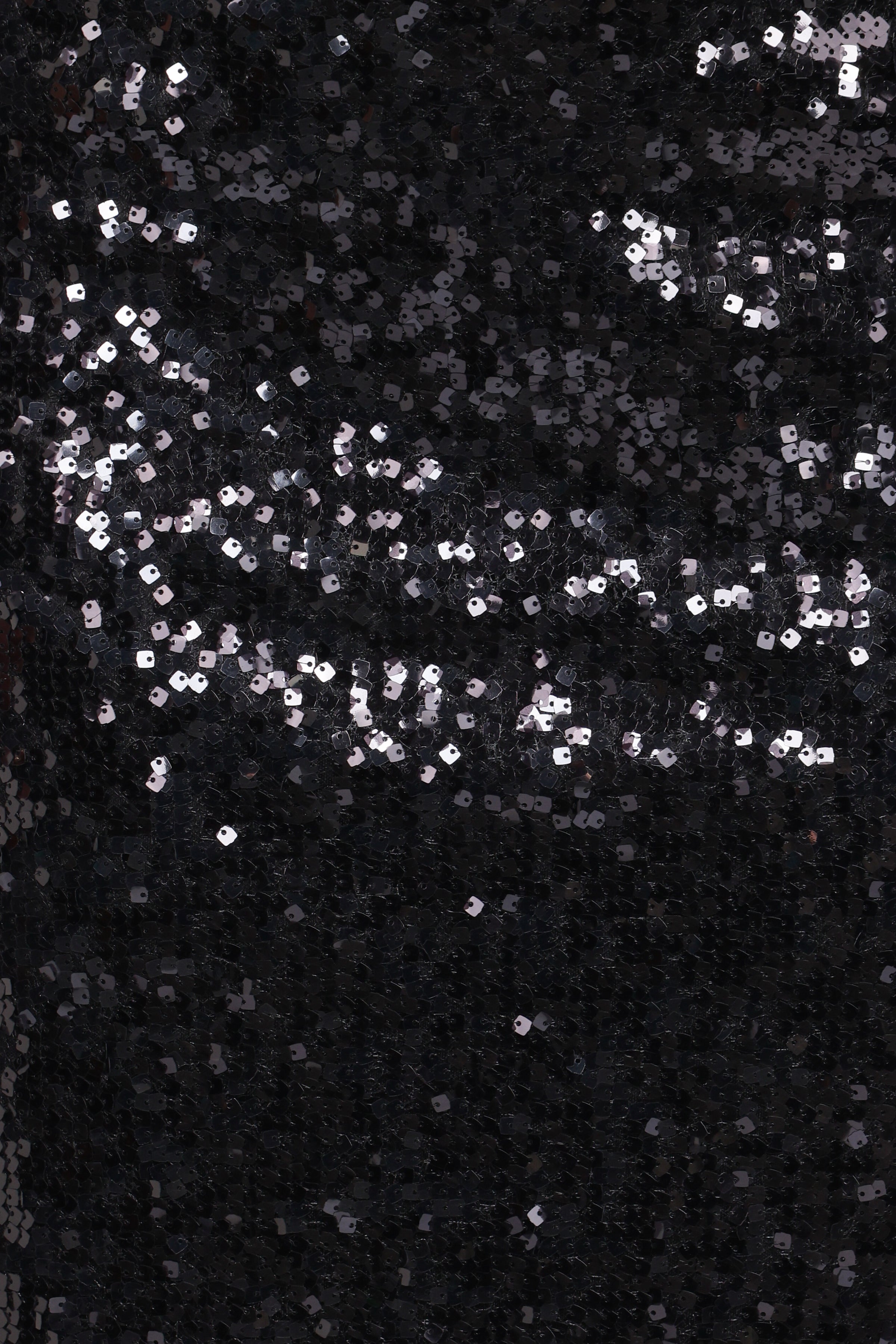 Lindsey Sequin Straight Midi Skirt - Black