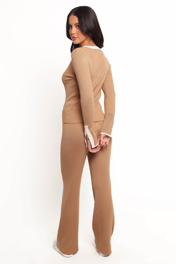 Lizbeth Knit Pant - Tan