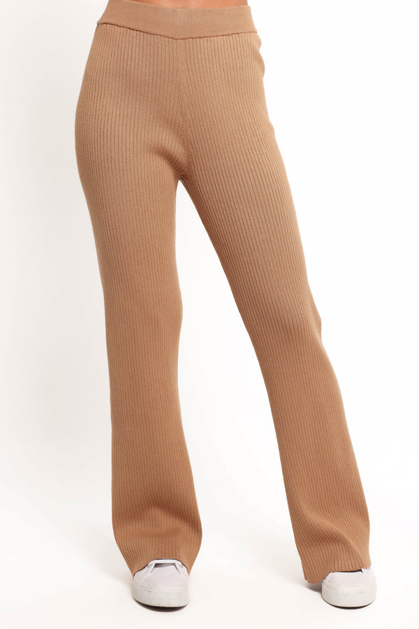 Lizbeth Knit Pant - Tan