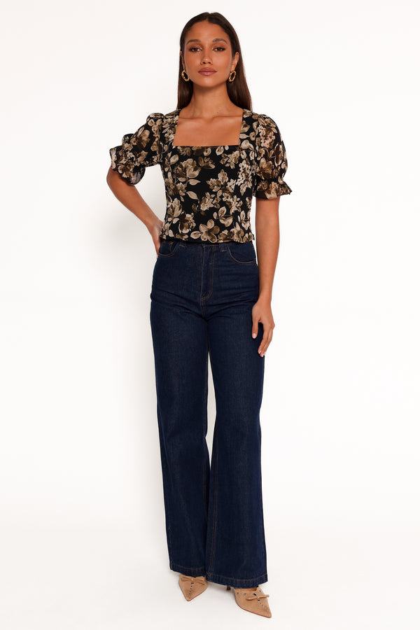 Lucie Top - Midnight Taupe