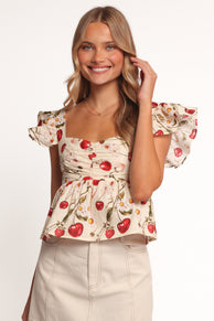 Lyric Ruffle Top - Mon Cheri