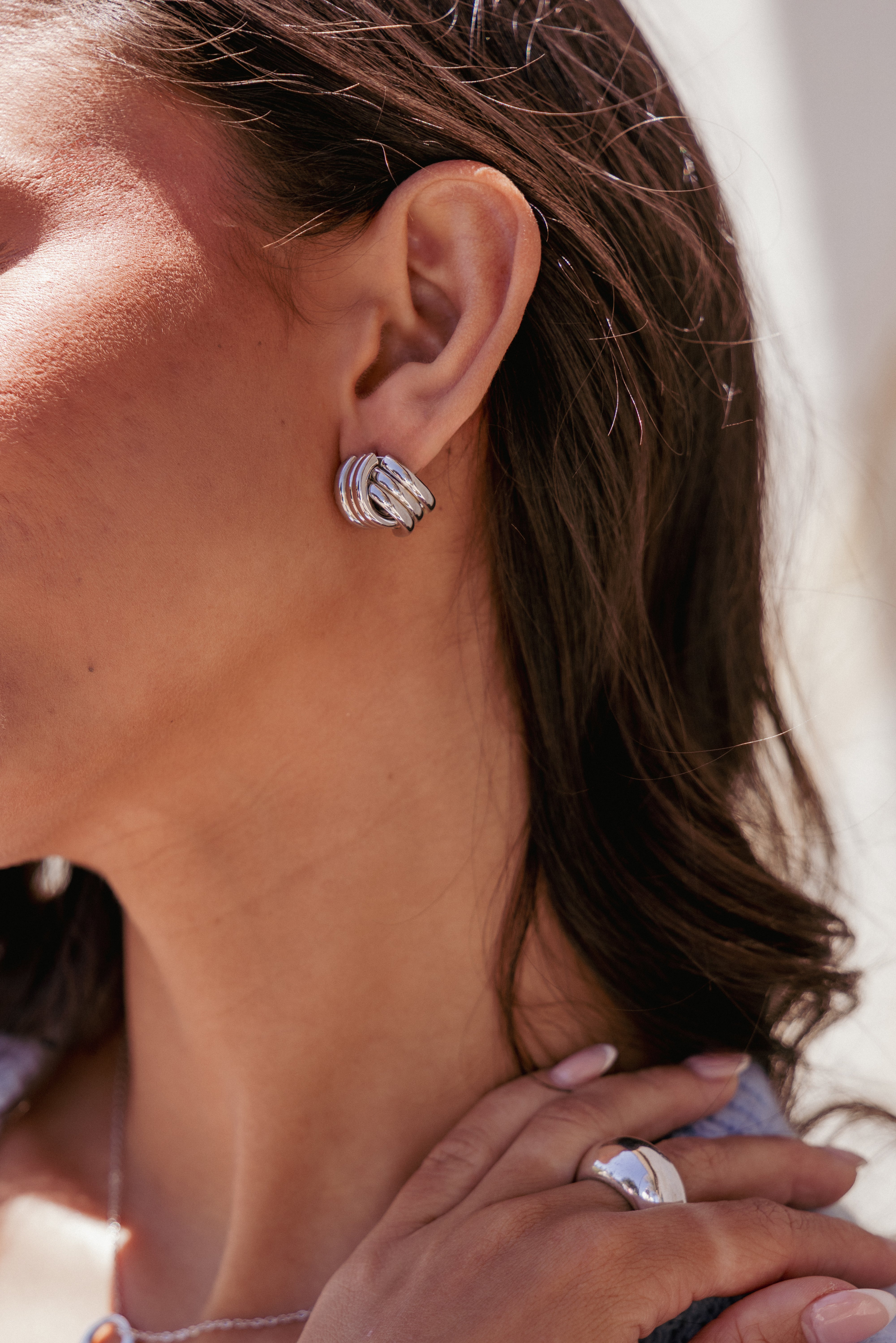 Marigold Earrings - Silver