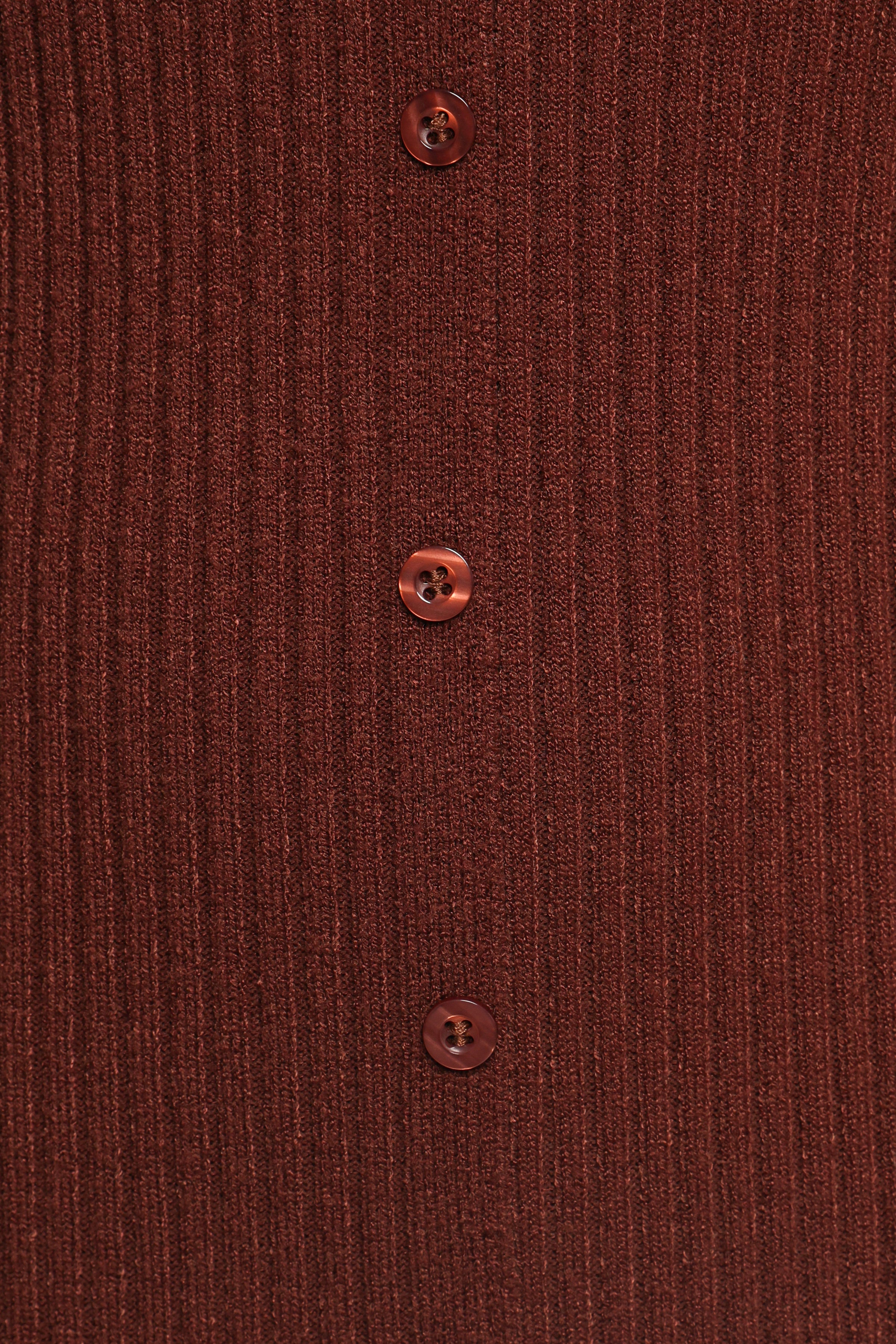 Marshall Button Through Knit Maxi Dress - Chocolate