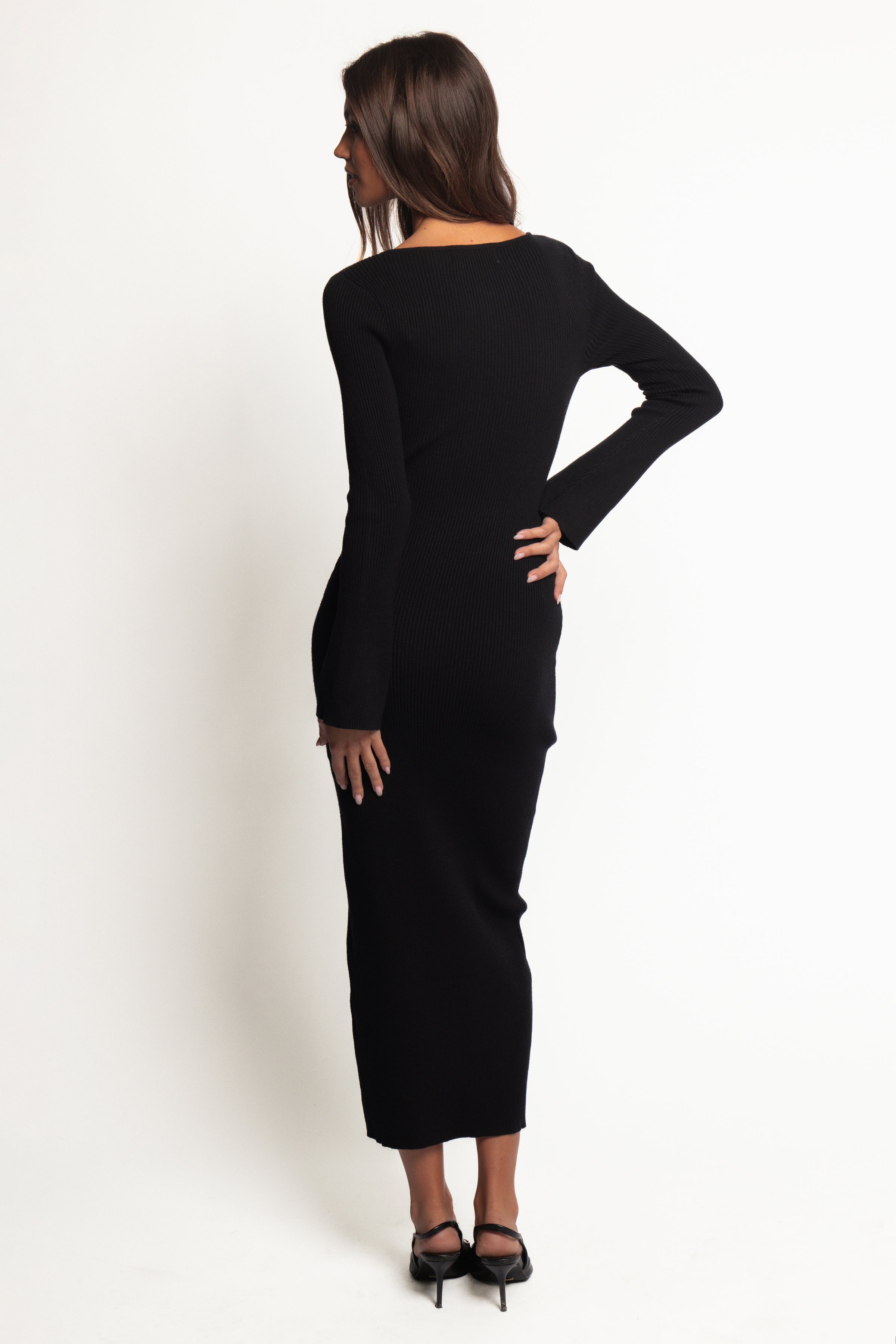 Maxwell Knit Maxi Dress - Black