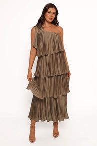 Miah Midi Dress - Olive