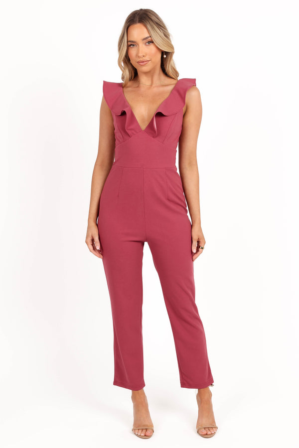 Mirabelle Jumpsuit - Dark Rose