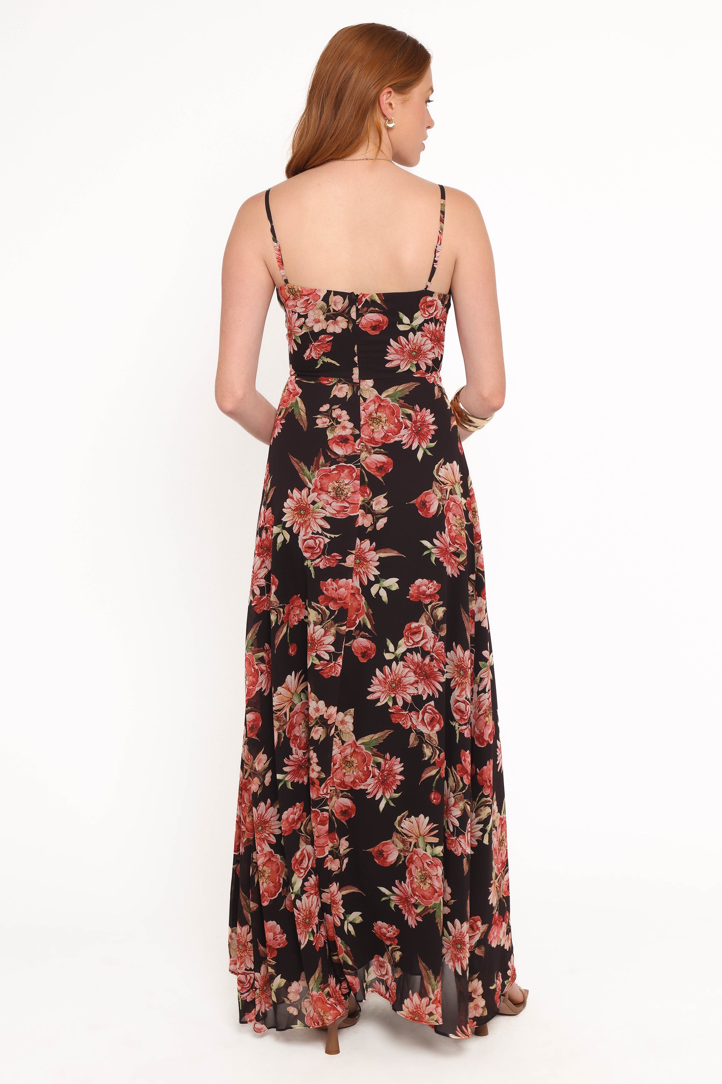 Naver Maxi Dress - Black Floral