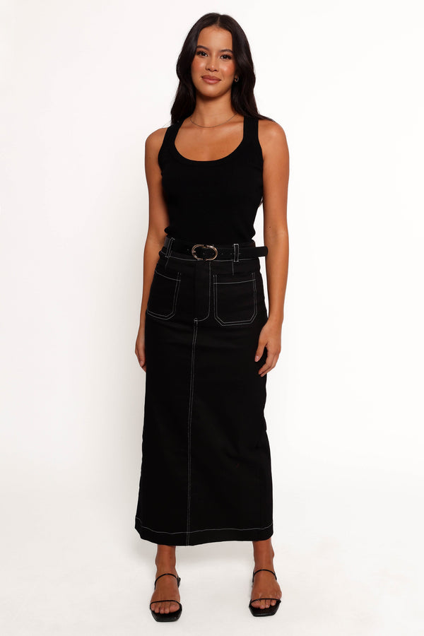 Nikko Midi Skirt - Black