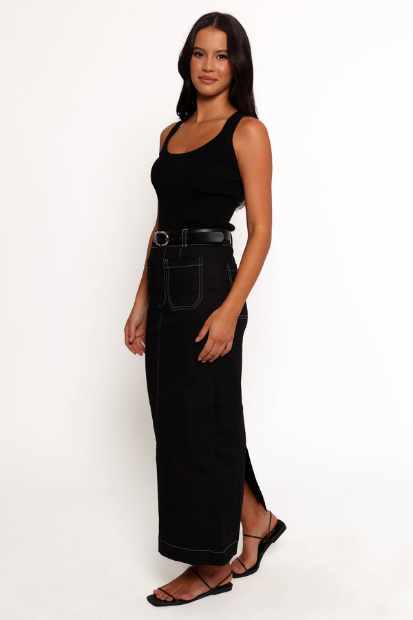 Nikko Midi Skirt - Black