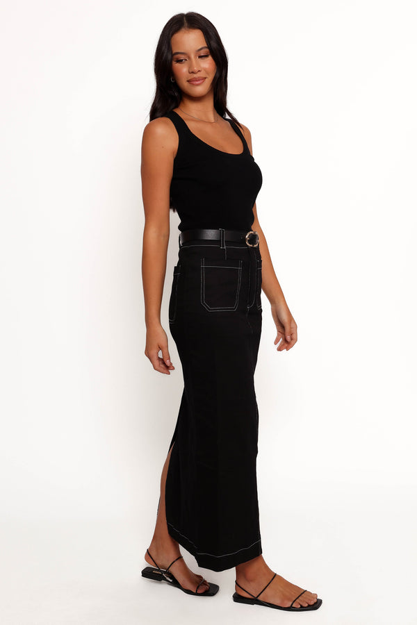 Nikko Midi Skirt - Black