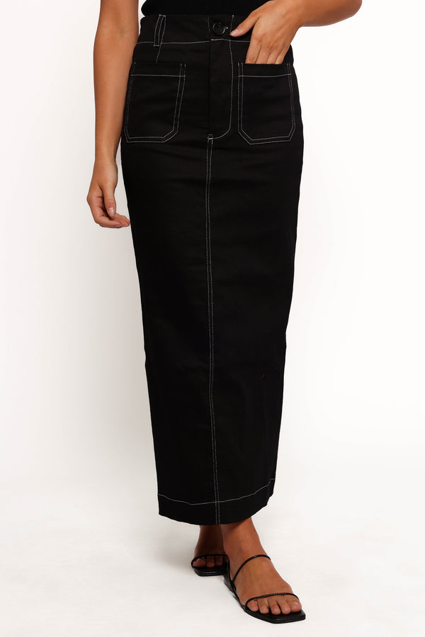 Nikko Midi Skirt - Black