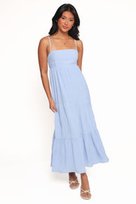Nina Maxi Dress - Dusty Blue