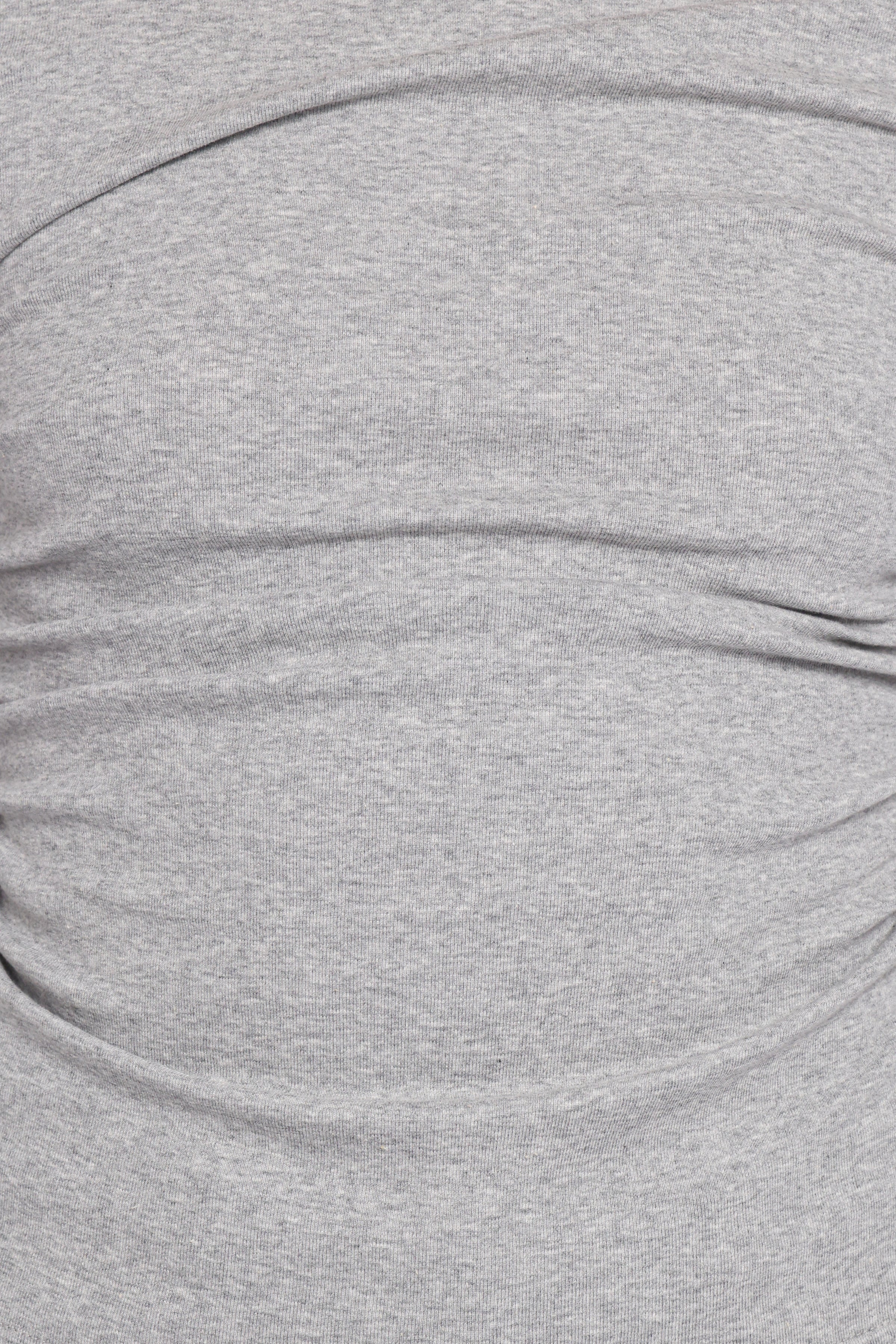 Nissa Long Sleeve Top - Heather Grey