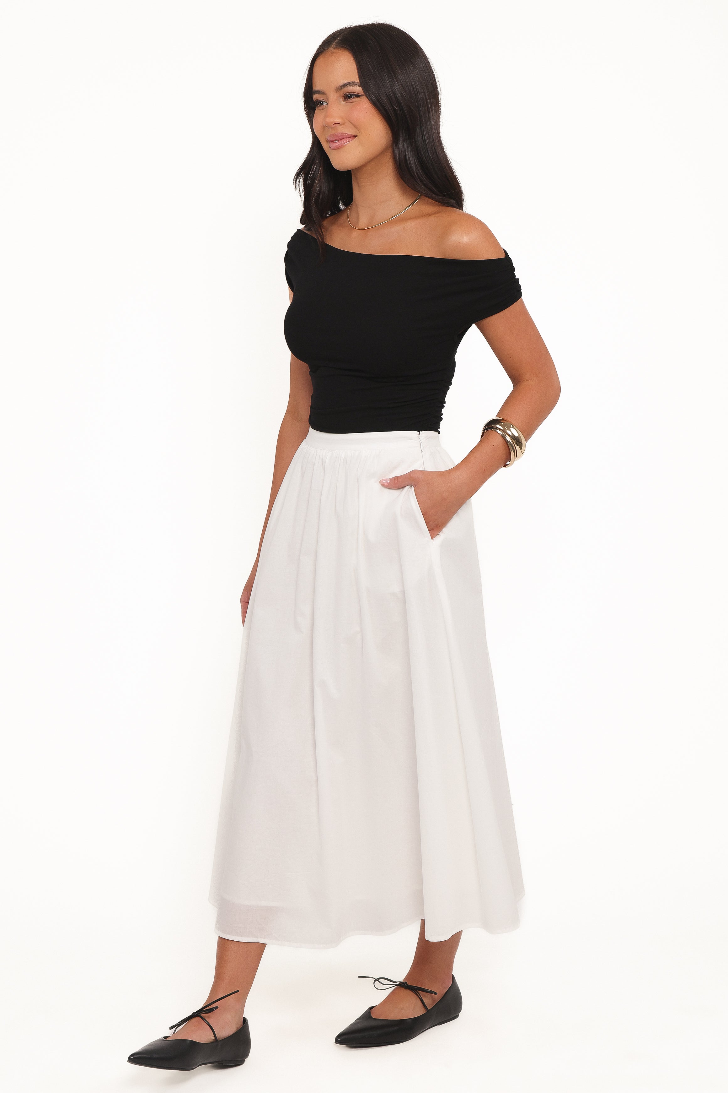 Oakley Midi Skirt - White