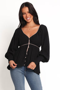 Pannia Top - Black