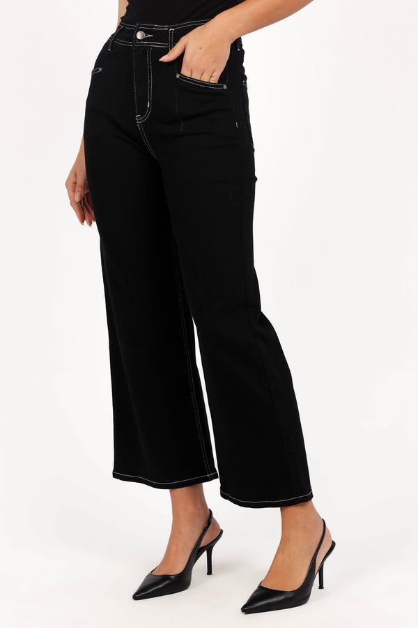 Parson Wide Leg Pant - Black