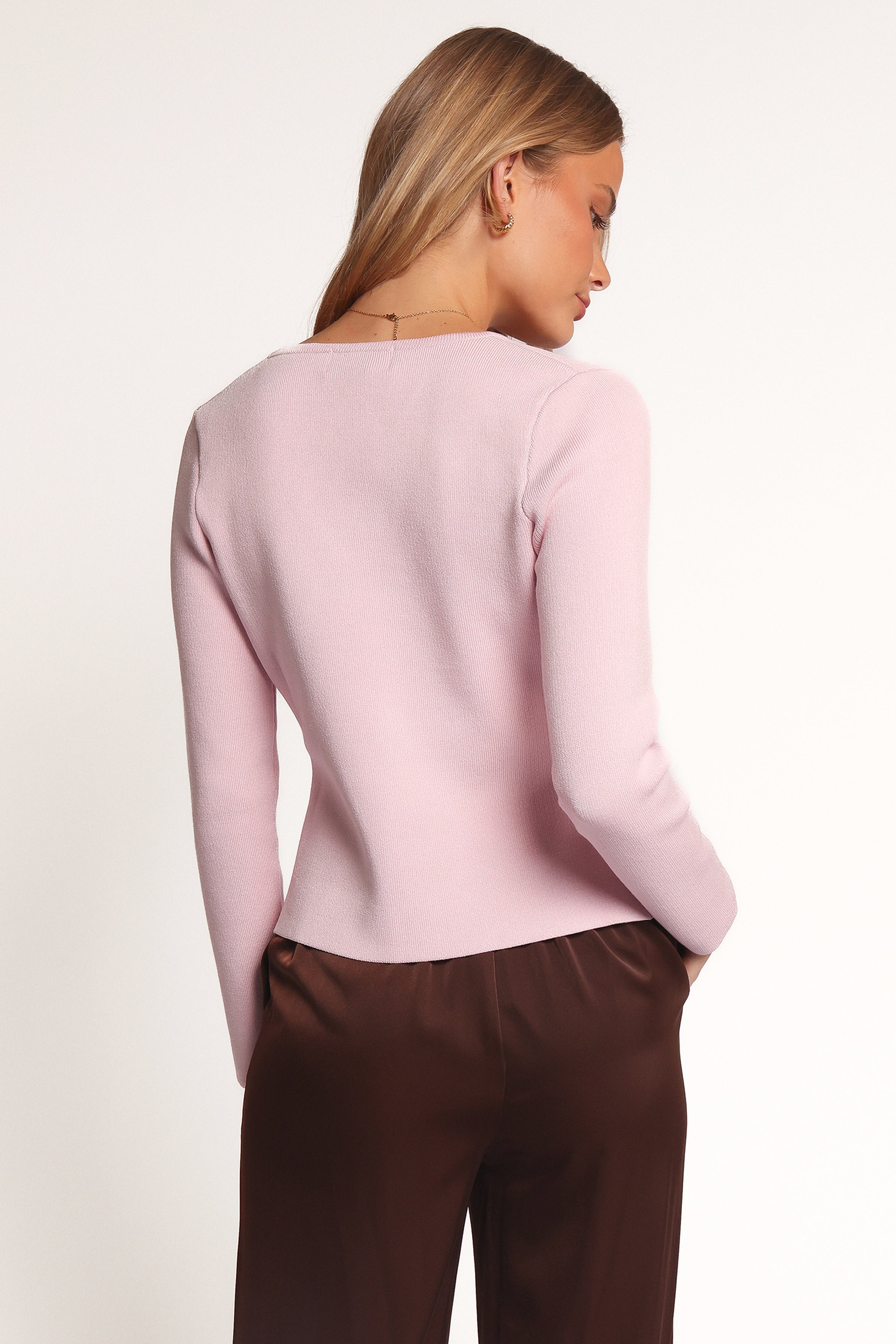 Perla Knit Cardigan - Pink