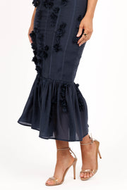 Posedly Midi Dress - Navy