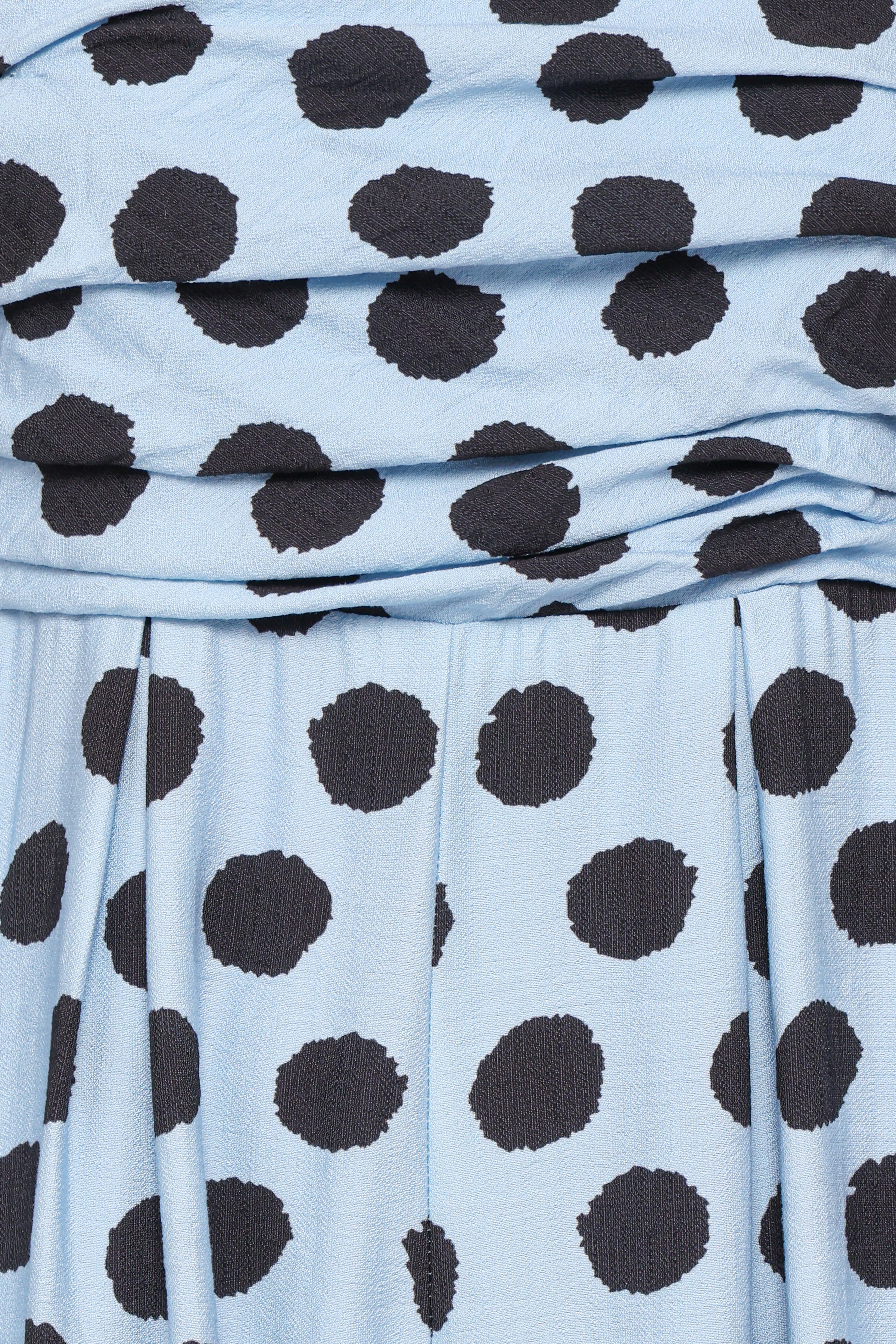 Pricilla Jumpsuit - Blue Polka Dot