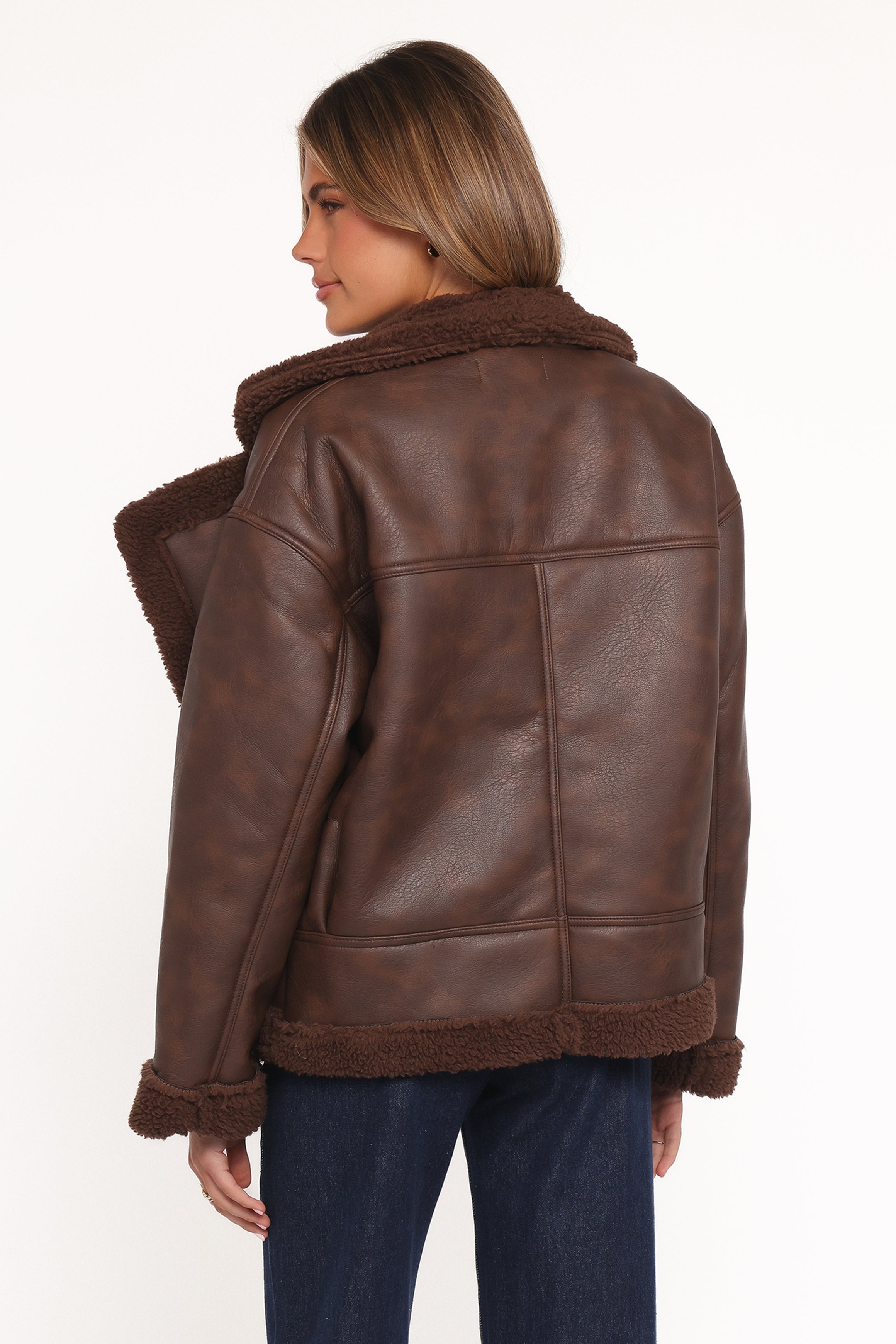 Sherpa Car Coat - Chocolate