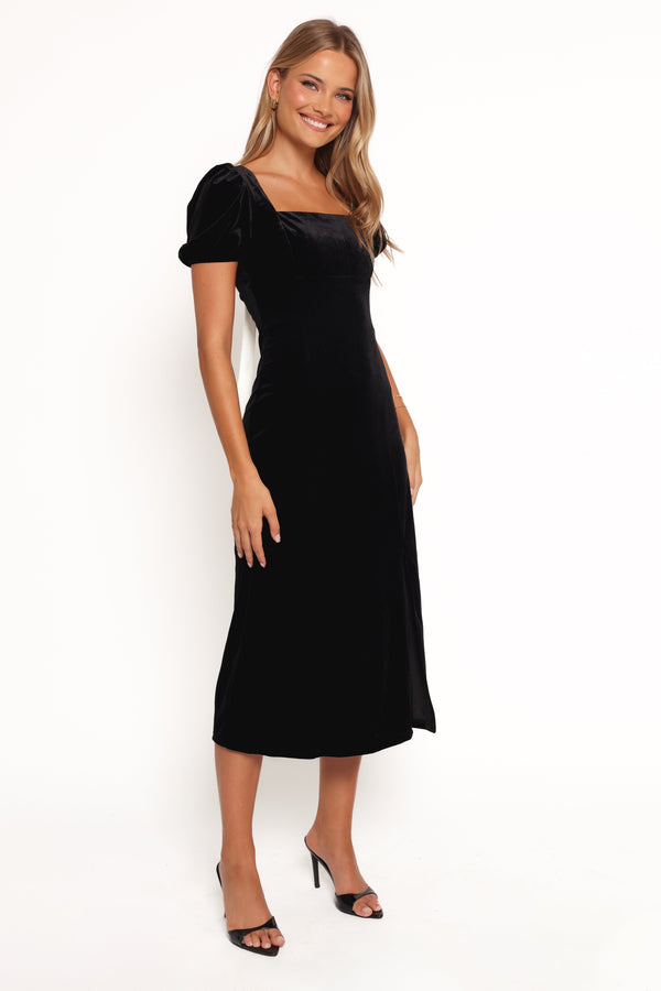 Quinnie Midi Dress - Black