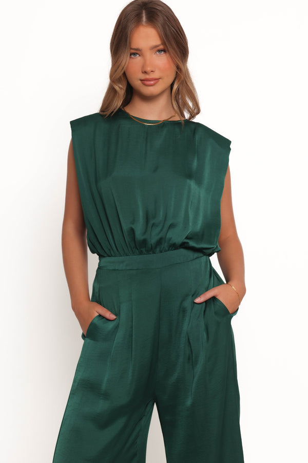 Rema Jumpsuit - Dark Green