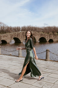 Ricki Maxi Dress - Olive Green