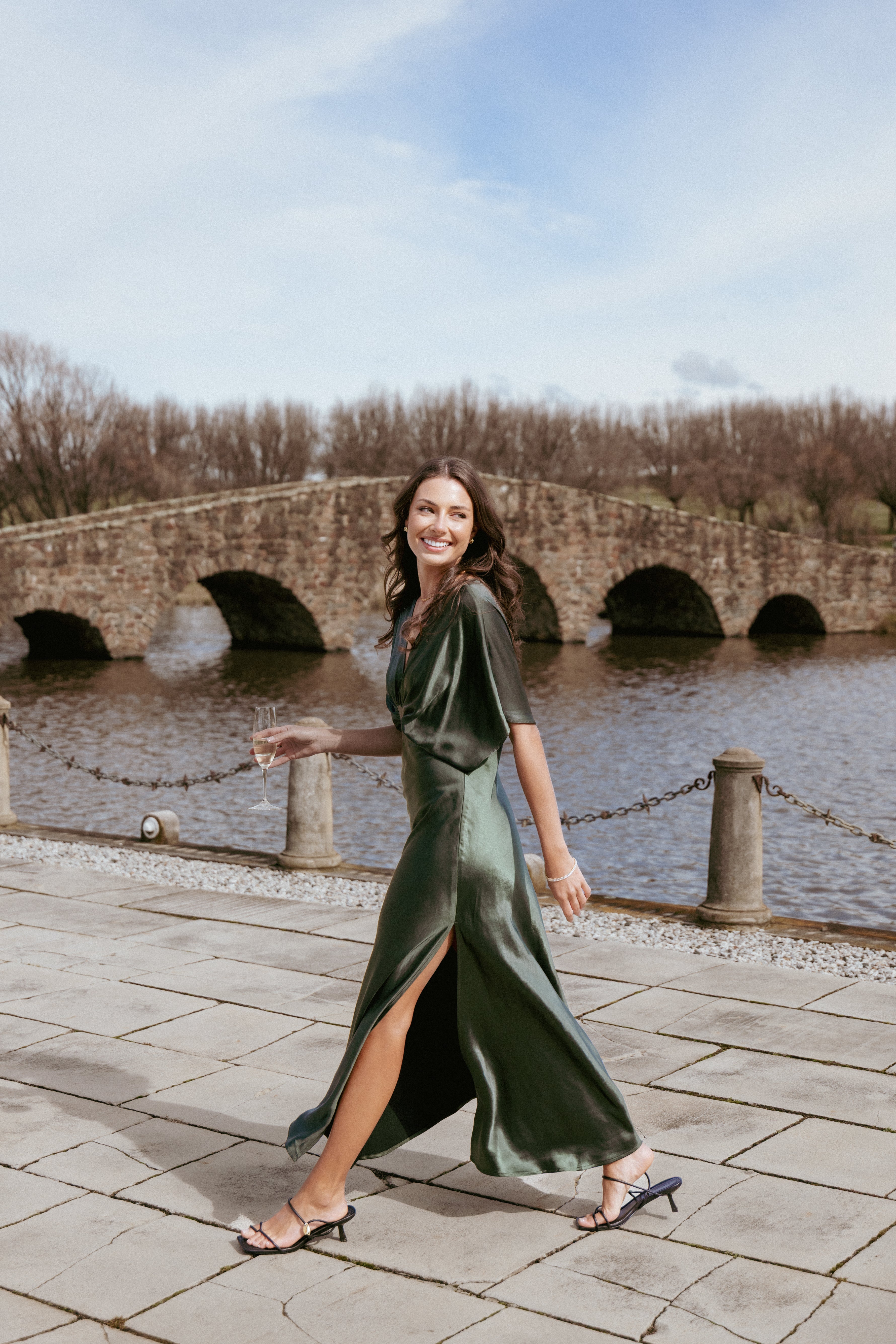 Ricki Maxi Dress - Olive Green