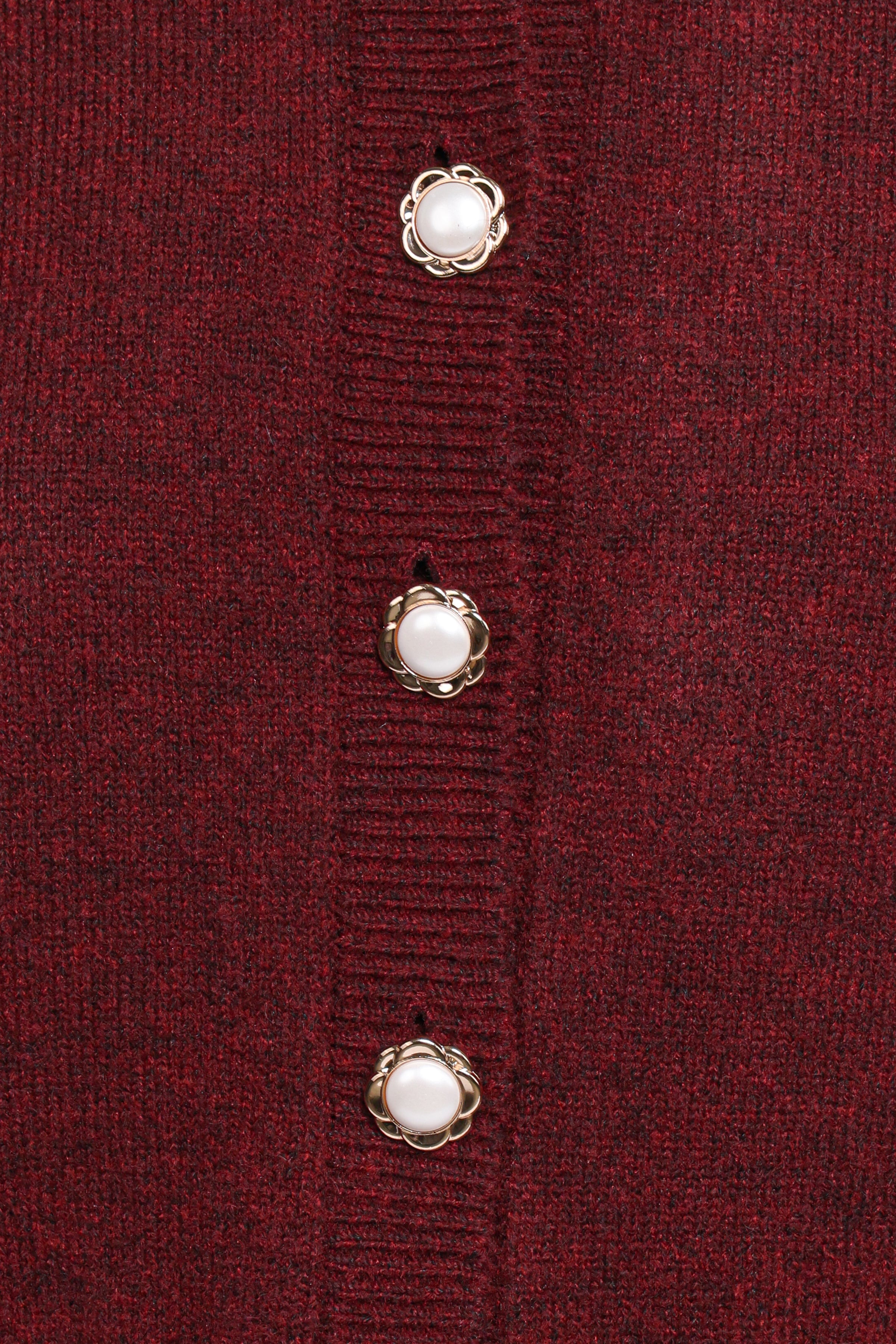 Thelma Trumpet Sleeve Cardigan - Cabernet
