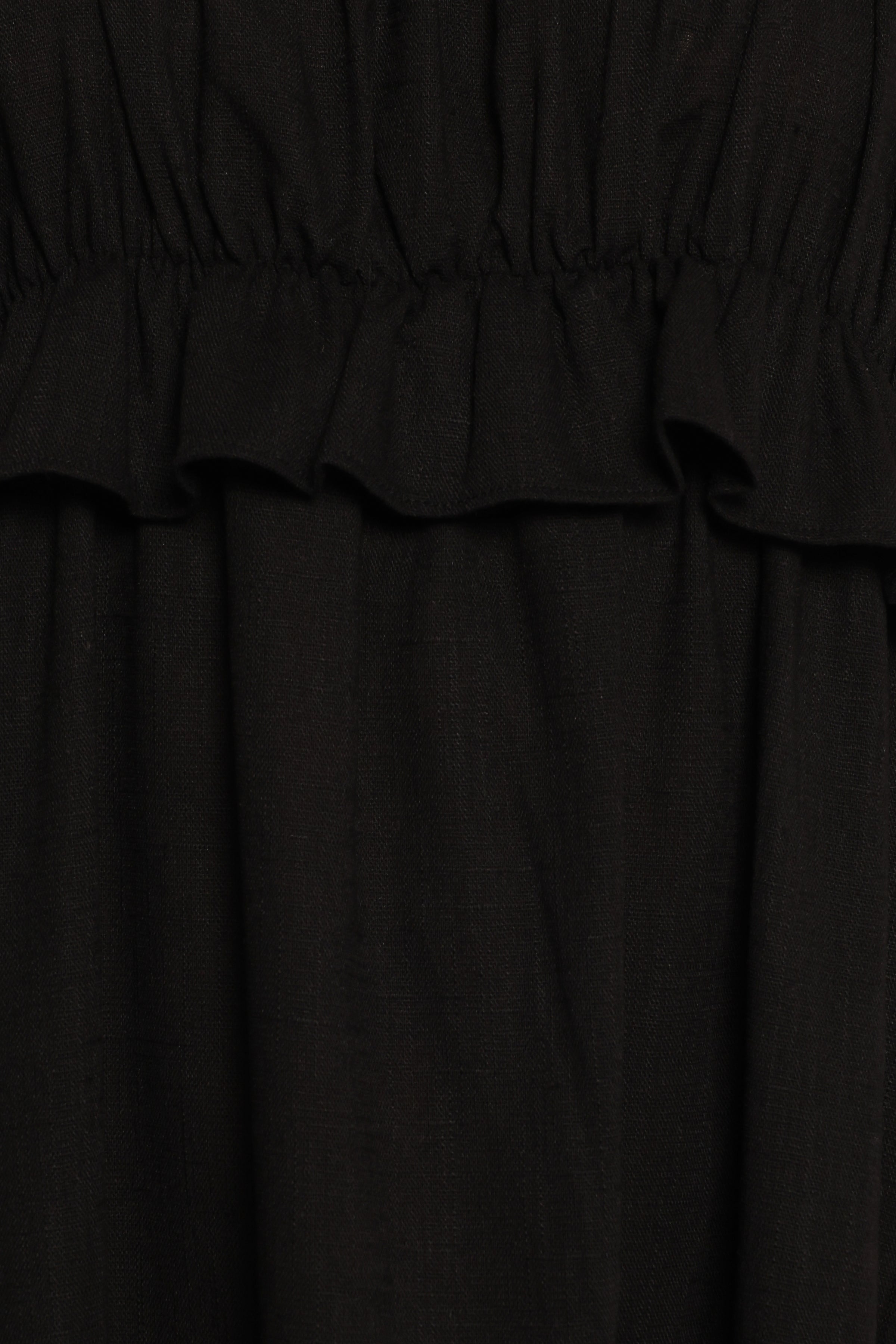 Ross Frill Strap Maxi Dress - Black