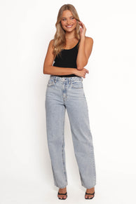 Rumi High Rise Wide Leg Jeans - Lucid