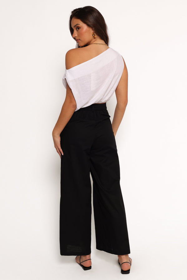 Sadie Wide Leg Pant - Black