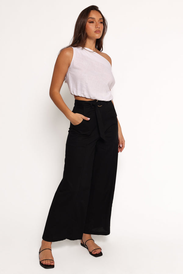 Sadie Wide Leg Pant - Black