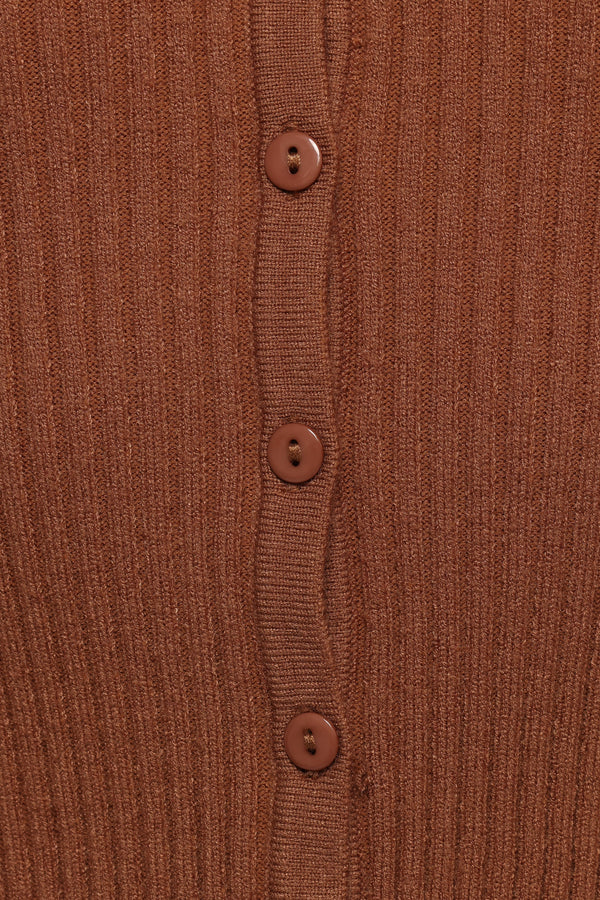 Sakuna Long Sleeve Top - Cognac