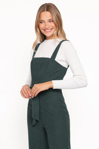 Selene Corduroy Jumpsuit - Green