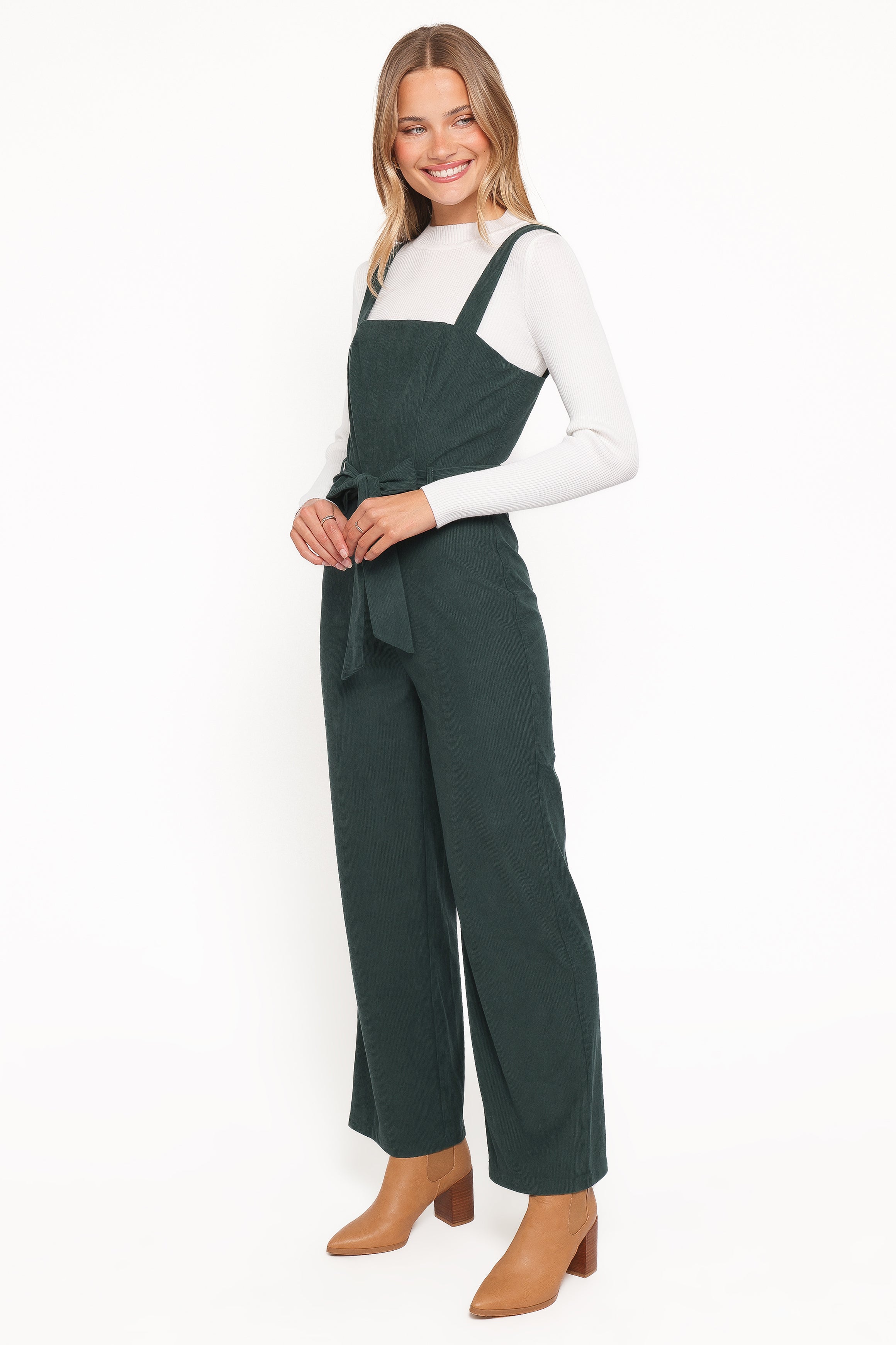Selene Corduroy Jumpsuit - Green