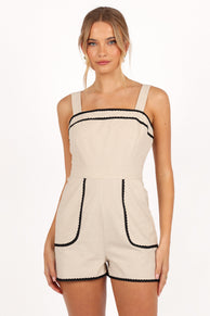 Sofia Romper - Oatmeal