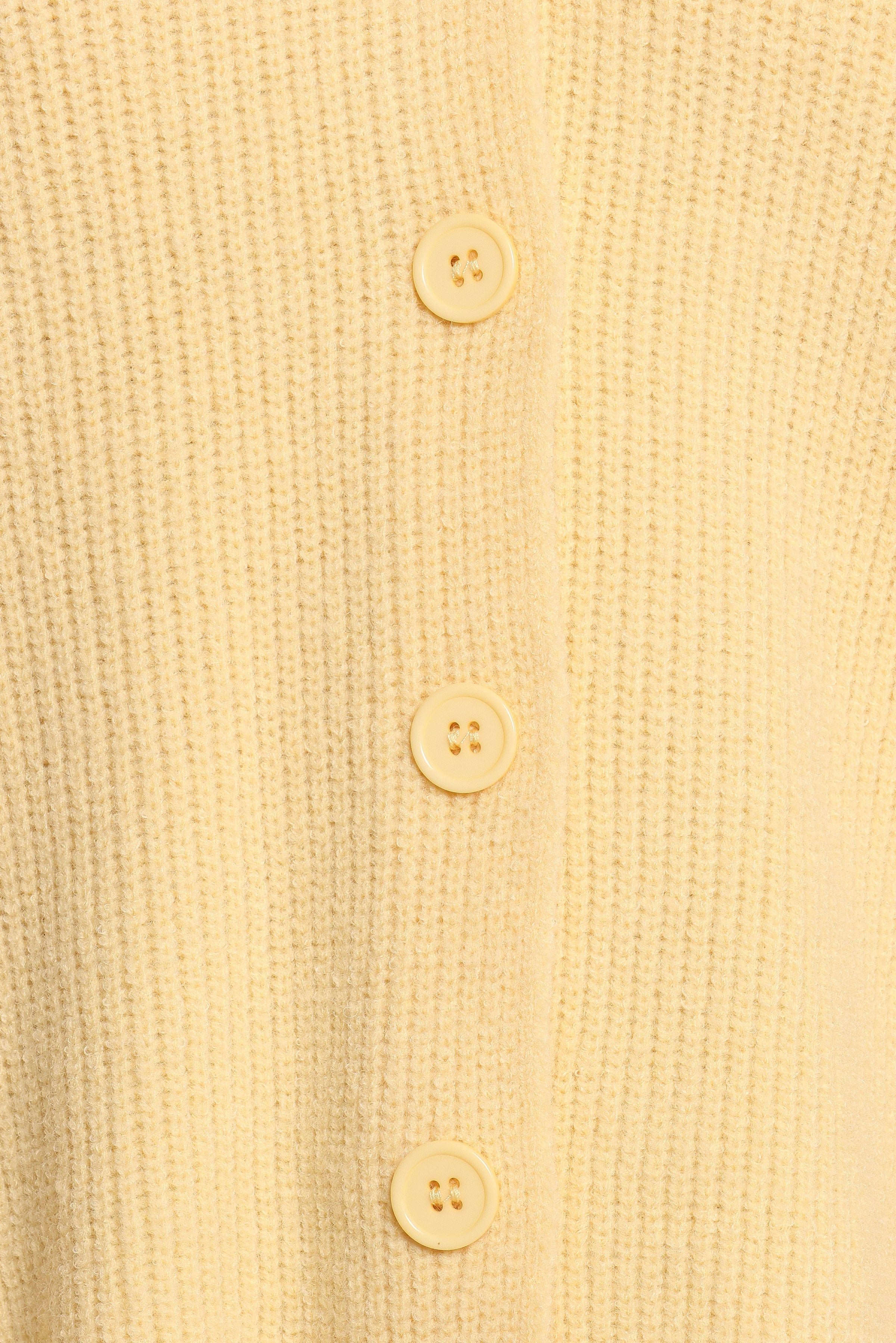 Sybil Button Front Cardigan - Butter Yellow