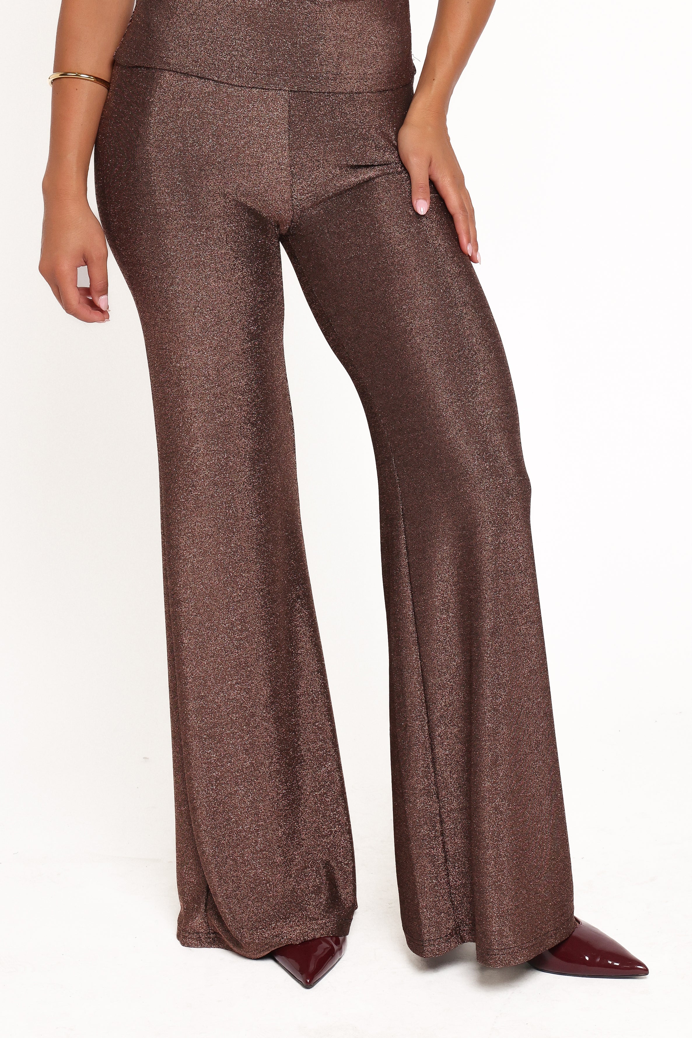 Sydney Wide Leg Pant - Bronze