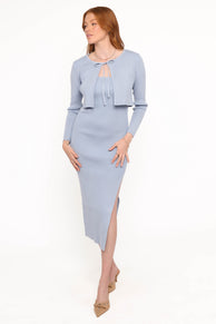 Tagum Midi Dress - Blue