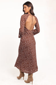 Talitha Maxi Dress - Brown Floral
