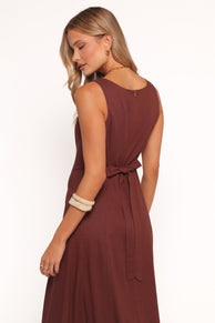 Tatum Maxi Dress - Chocolate