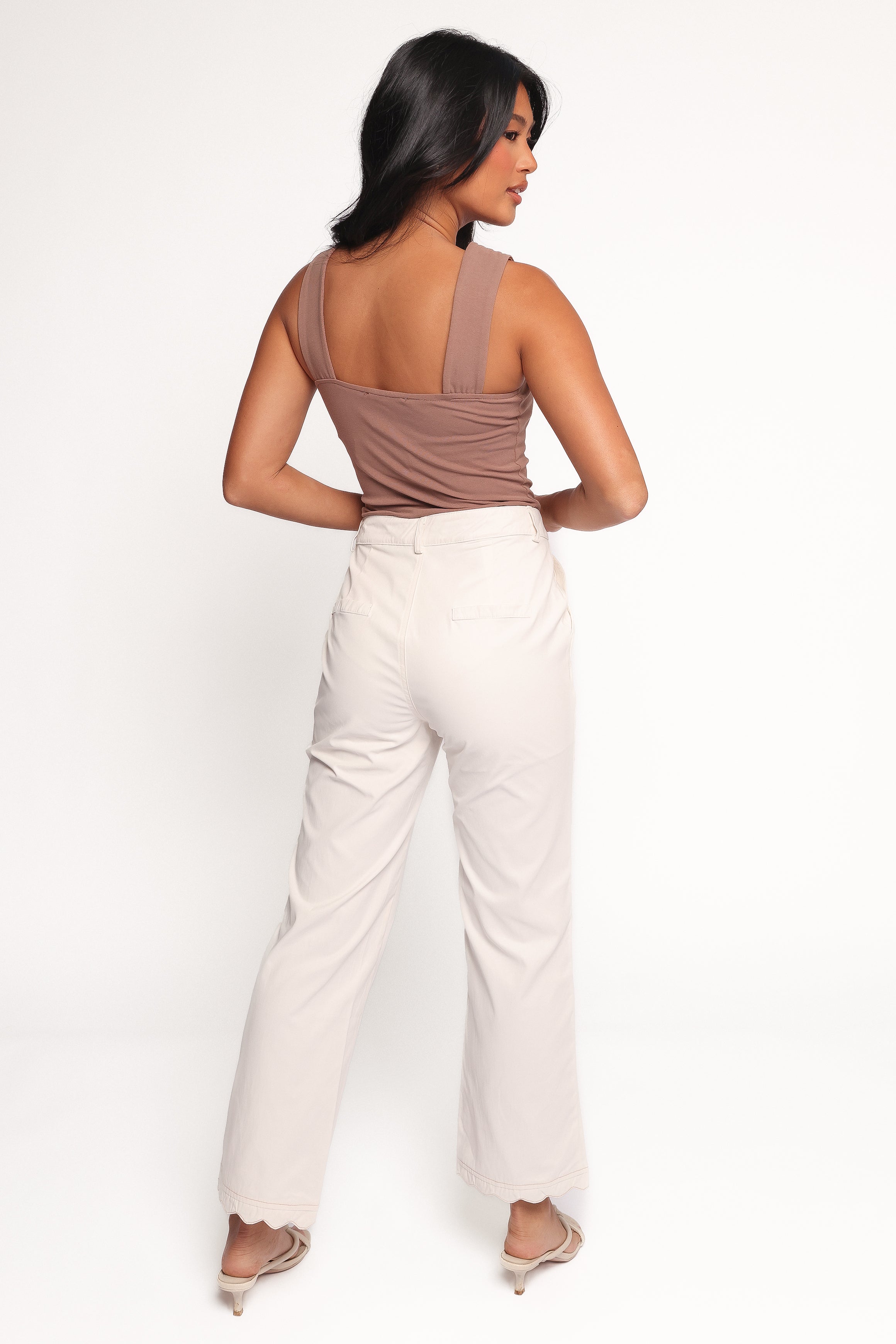 Thiago Scalloped Pant - Cream